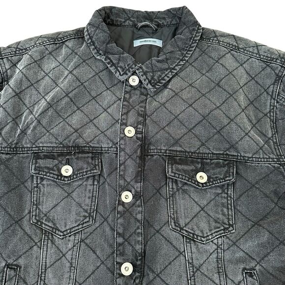 Maniere De Voir Women’s Black Diamond Pattern Button Front Jacket Size M/L - Picture 3 of 9